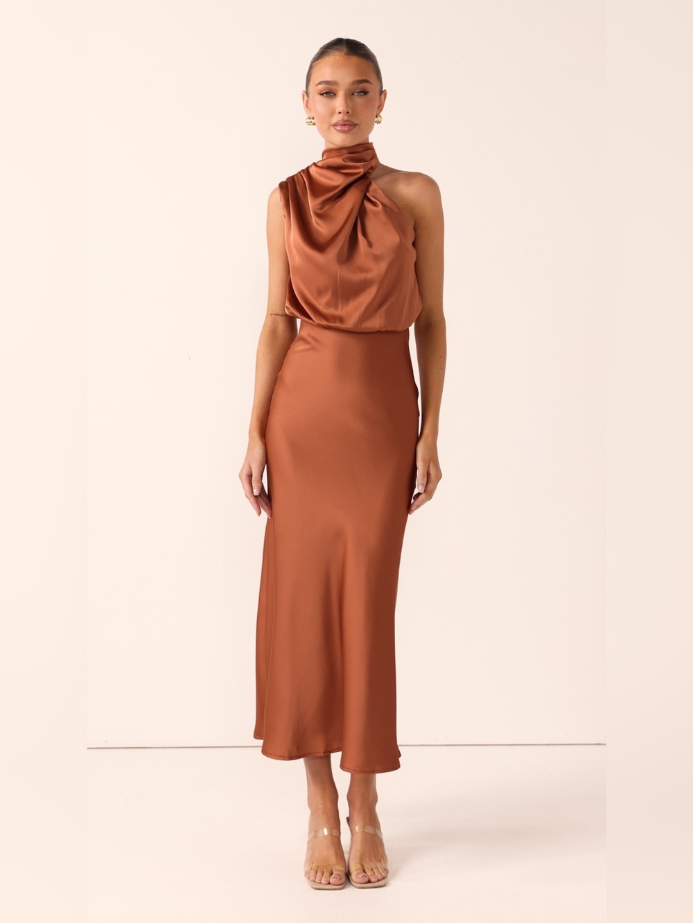 NWT Billy J Esther Maxi Dress | US Size 2 | Copper